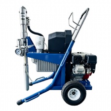 7HP Gasoline Hydraulic Airless Putty Spraying Machine W-20G For Wall Putty Latex Paint Waterproof Coating Construction Use