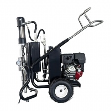 13HP Xinyuan Gasoline Hydraulic Airless Putty Sprayer W833G 18L/min Large Flow For Heavy Construction Waterproof Material