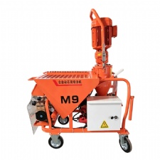 Fully Automatic Mortar Plaster Spraying Machine M9 380V 5.5KW High Flow Wall Render Sprayer 115L Large Hopper